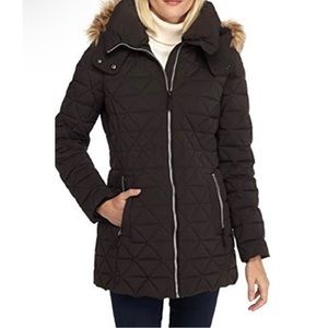 Marc New York Triangle Quilt Down Coat Plus Size 3X